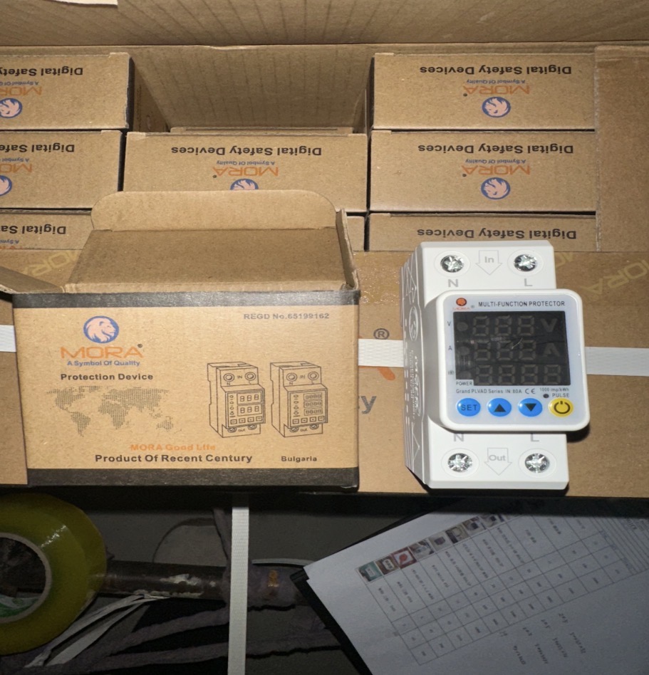 MORA Over/Under-voltage Protection (A+V+kW) 63A/2P